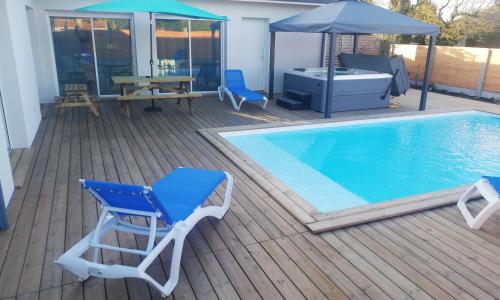 Magnifique Villa sur le Bassin d'Arcachon - JACUZZI+PISCINE - 8à10pers