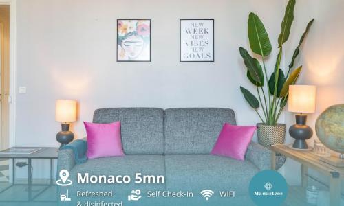 Frontière Monaco, Centre-Ville, Balconnet Vue Mer