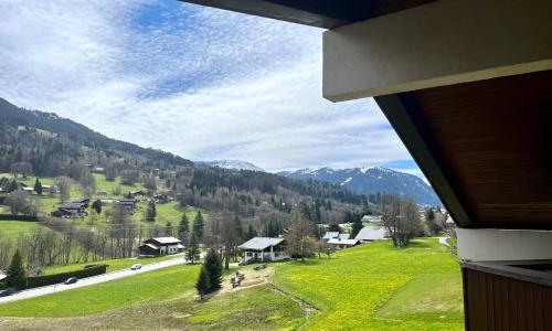 Bright studio with view on the green needle