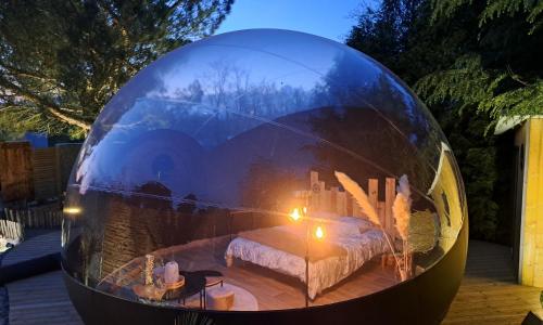 Chambre bulle avec spa au cœur du val de Loire