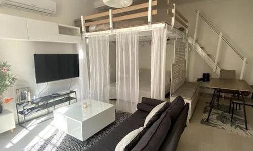 Moderne, terrasse et climatisé