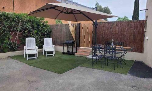 A louer haut de villa 4 pièces à Sainte-Maxime Golfe de St-Tropez