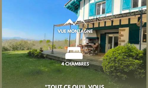 Magnifique maison basque - vue montagne - 8 personnes