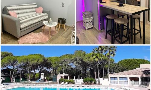 Studio climatisé avec piscine