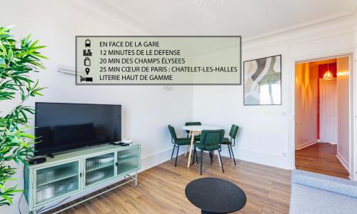 Modern&Confort Fully Furnish Apartment ⭑ La Défense ⭑Champs Elysées⭑ RER A & L