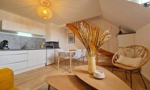 Duplex centre ville-bord de mer