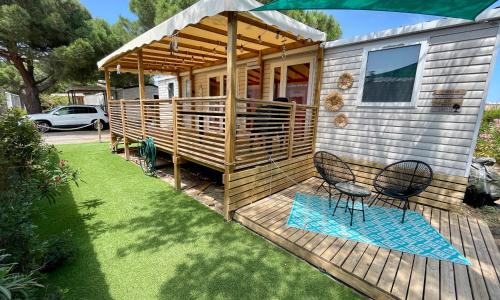 Mobil-home tout beau tout neuf, camping 4*, plage à pied !