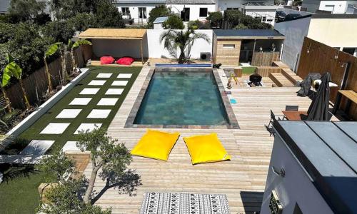 Maison bord de mer avec piscine au Fort bloqué