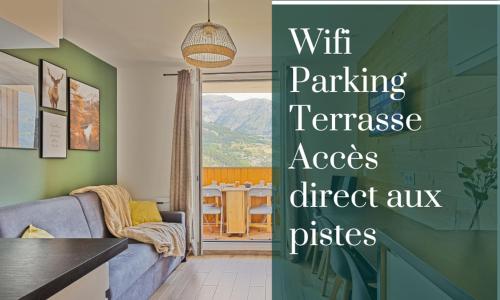 Studio de charme avec vue sur le Val d'Allos, parking et Wifi gratuit