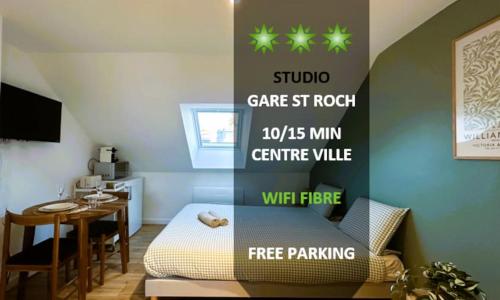 L'Esprit Vert Rivage ~Gare St ROCH ~FREE Parking