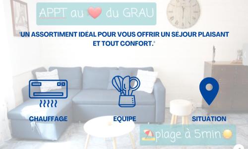 APPARTEMENT moderne, spacieux au cœur du GRAU