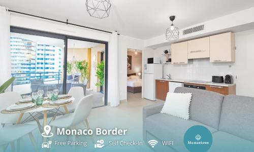 Vue Monaco & Tour Odéon, Terrasse, Parking Gratuit