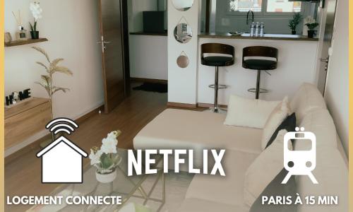 Appartement Cosy & Connecté à 15 min de Paris