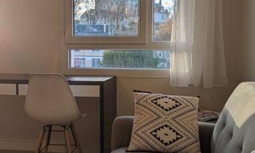 Studio équipé avec parking privé en basse-ville