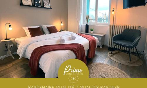 Le Sorbier, Style Appart'Hôtel, vers la gare, by PRIMO C0NCIERGERIE