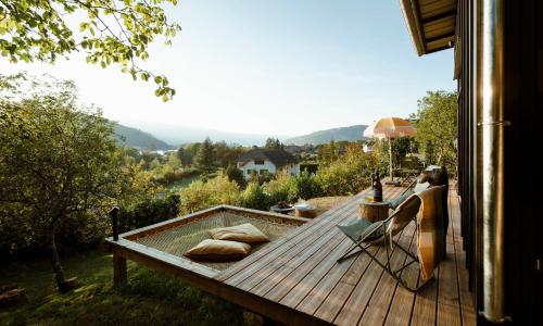 Ecolodge Acmé Jacuzzi vue lac