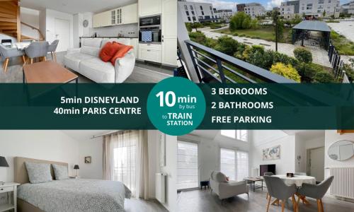 Le Colisée - Appartement duplex pour 6 à Disneyland paris