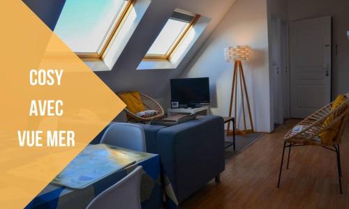 Camelia; Beau logement lumineux, avec vue sur mer