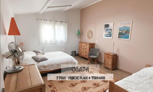 Osaba proche plage et terrasse