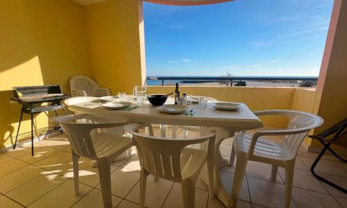 SAVANNA BEACH I Joli 2 pièces cabine vue mer piscine Rochelongue Cap d'Agde
