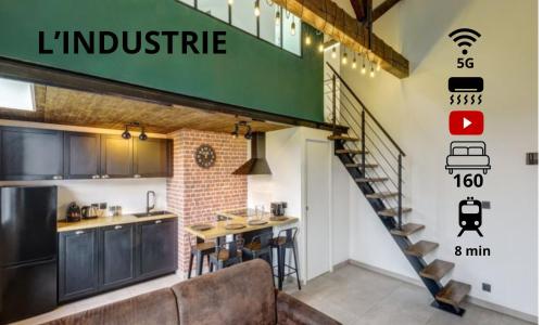 L'Industrie-Loft-T2-Clim-Parking à proximité