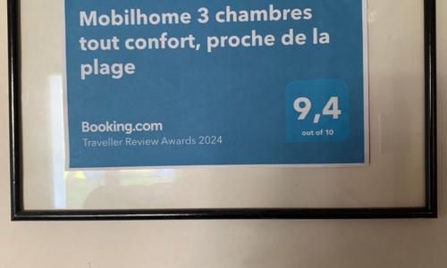 Mobilhome 3 chambres tout confort, proche de la plage
