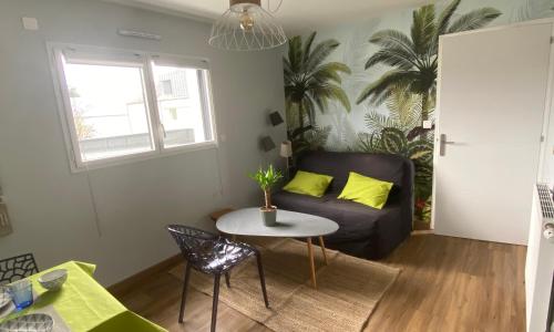 Apt 2 3 personnes acces jardin 15 min de la mer