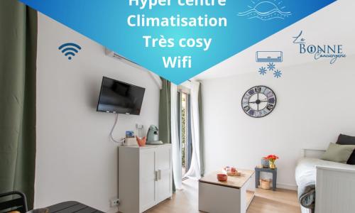 Nid douillet * Hyper Centre * Clim * Plage à 5 min * Port à 5 min