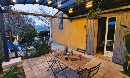 Gîte Bel air piscine vue époustouflante sur le Luberon et Les villages touristiques centralisés