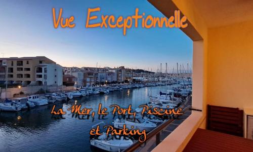 Une pépite au calme, vue mer, port, Piscine