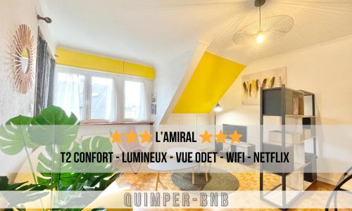L'AMIRAL - T2 hyper équipé - Wifi - Plein Centre