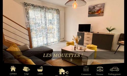 Les Mouettes, Cosy, neuve, 1-6 pers, plages