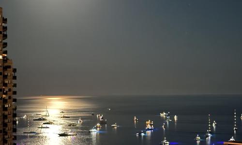 Vue Mer à Proximité de Monaco