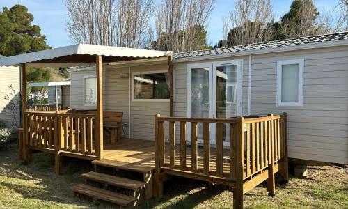 Mobil-home (Clim, Tv)- Camping Narbonne-Plage 4* - 002