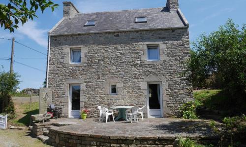 Granite stone house with fireplace, Plouguerneau