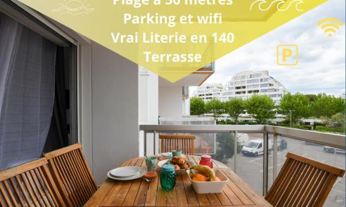 Studio Arena / Plage à 2min / Parking privé / Terrasse