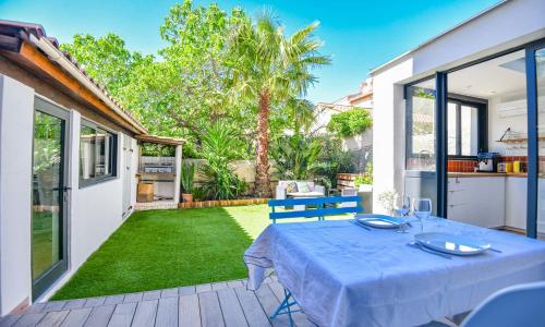 Appart climatisé avec jardin et parking à Bompard