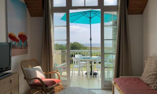 Apt 4 pers. vue mer plein sud