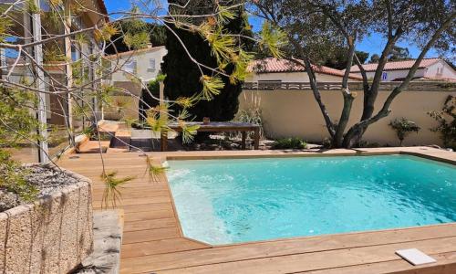 Maison avec piscine à 3min à pied de la mer