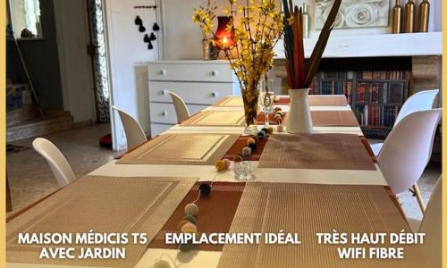 Maison Médicis - T5 Spacieuse et Calme en Ville - Emplacement Idéal