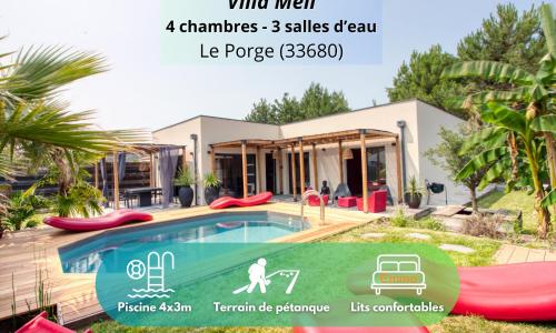 Villa Meli - Le Porge : la plage, Lège-Cap Ferret et Lacanau à 10 minutes