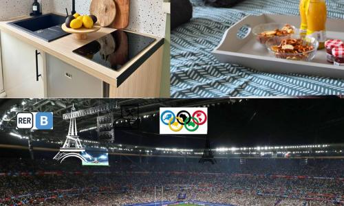 En face stade de France JO2024