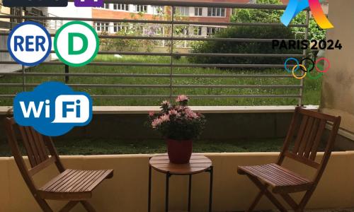 Terrasse cosy * Idéal JO 2024 * Proche Métro