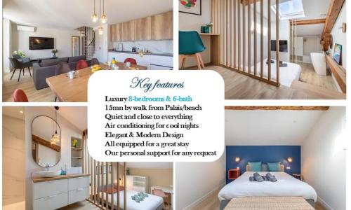 BRP Dernier étage Maison luxueuse, Centre 8 ch et 6 sdb