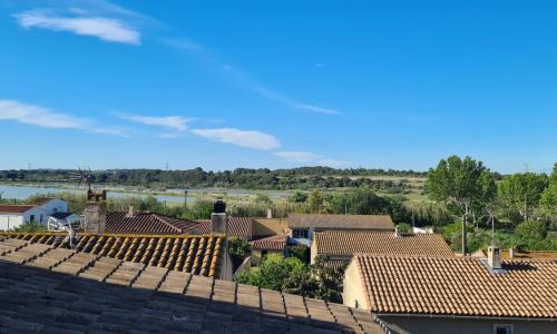 Agréable Gîte avec terrasse surplombant l'étang de Rassuen