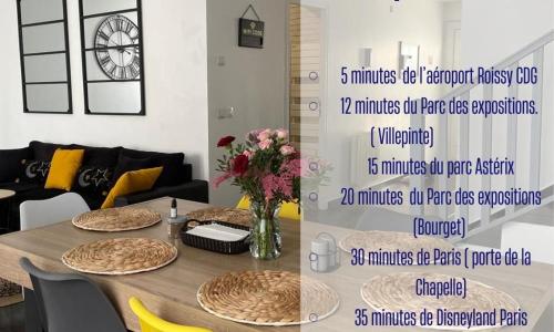 Maison entière 5 mn Roissy CDG/15 mn Parc Astérix