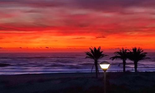 Appartement face mer terrasse couverte parking
