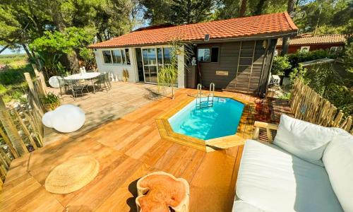 Chalet, Oasis et vue mer,proxi circuit Paul Ricard