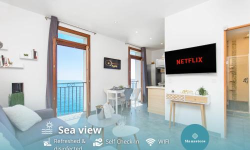 Vue mer époustouflante, proche de la plage - BY