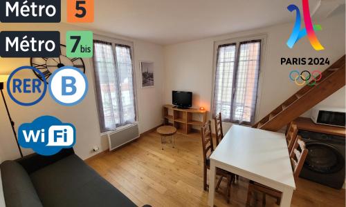 T3 cozy - Idéal JO 2024 - Proche Paris & Métro
